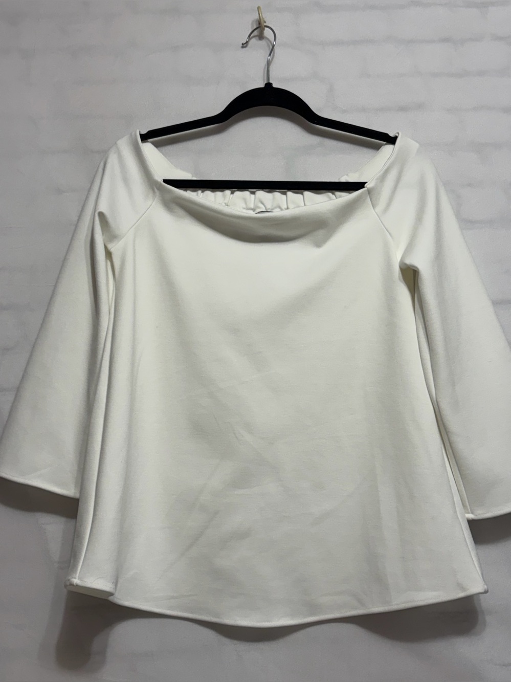 Tuckernuck Top Womens White Miranda Off The Shoulder A Line Coastal